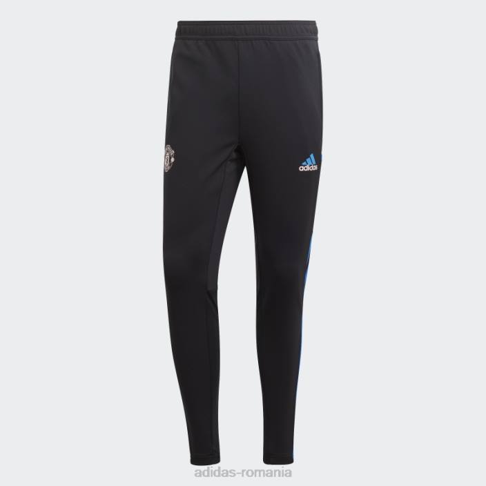 Adidas pantaloni de trening manchester united condivo 22 de antrenament strălucire albastru elegant bărbați negru/albastru strălucitor 2JBN13149