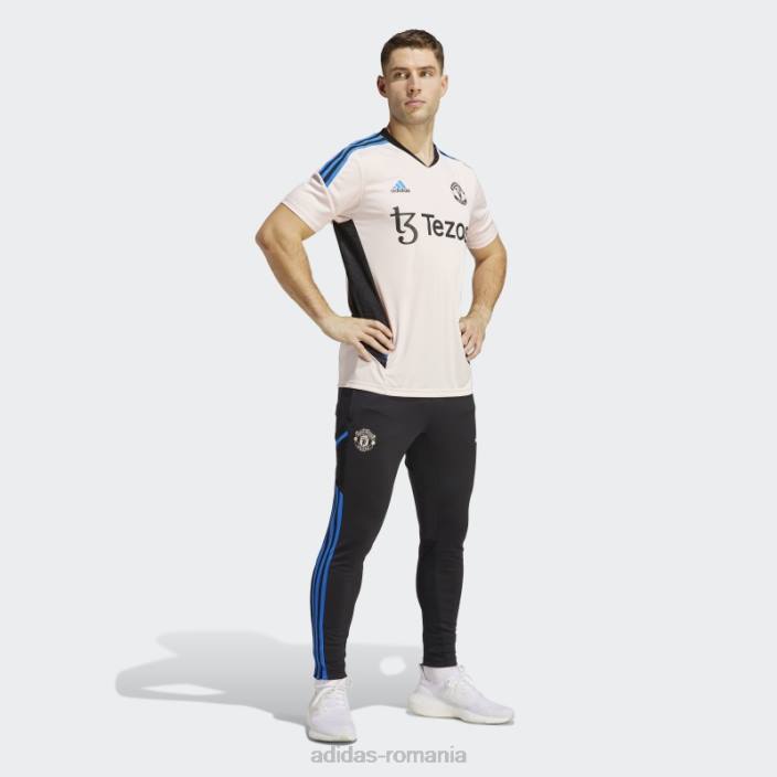 Adidas pantaloni de trening manchester united condivo 22 de antrenament strălucire albastru elegant bărbați negru/albastru strălucitor 2JBN13149