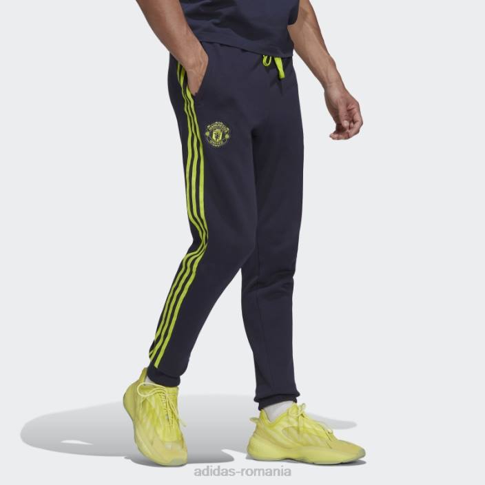 Adidas pantaloni de trening manchester united lifestyler ink bărbați cerneală 2JBN13813