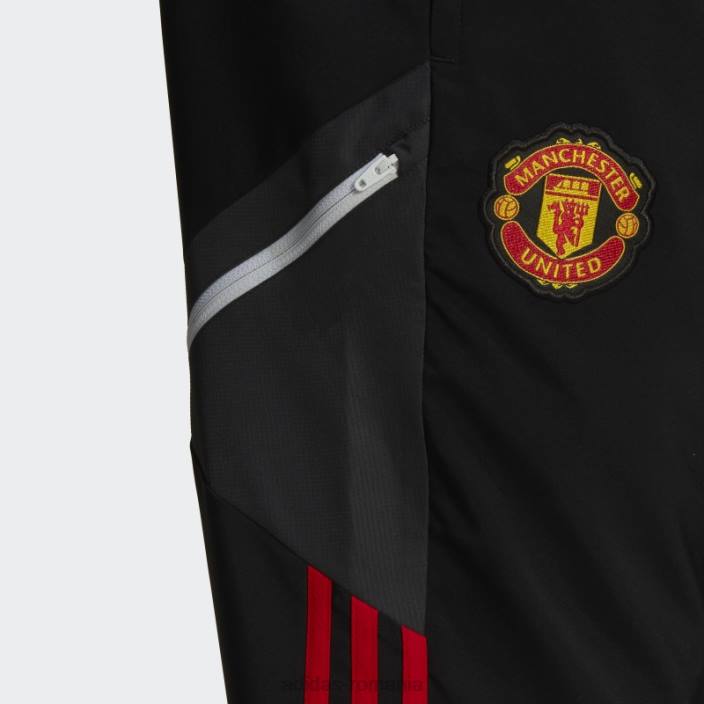 Adidas pantaloni de trening negru de prezentare manchester united bărbați negru 2JBN13751