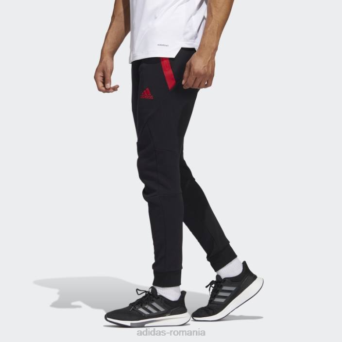 Adidas pantaloni de trening negru fierbinte manchester united travel bărbați negru 2JBN13636