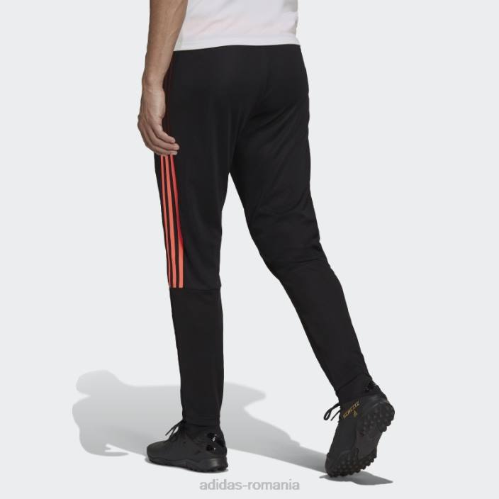 Adidas pantaloni de trening negru juventus tiro de antrenament adidas bărbați negru/turbo 2JBN15051