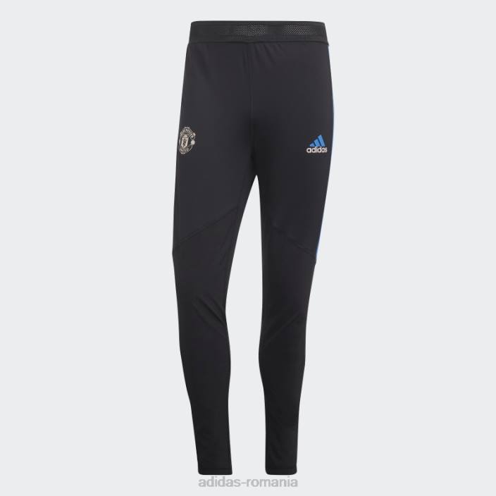 Adidas pantaloni de trening negru manchester united condivo 22 pro bărbați negru/albastru strălucitor 2JBN13810