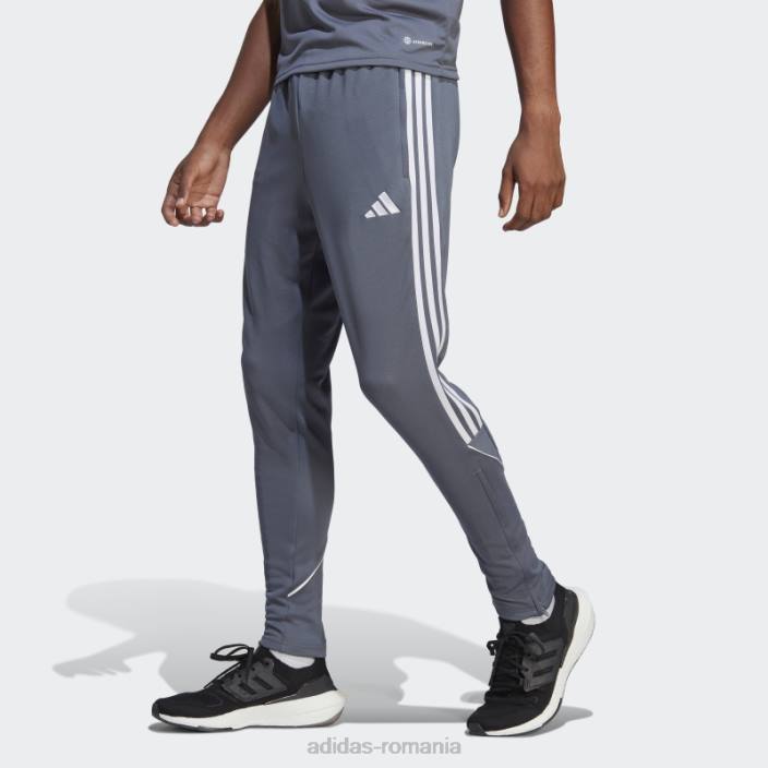 Adidas pantaloni eleganti de liga onix tiro 23 adidas bărbați onix 2JBN4857