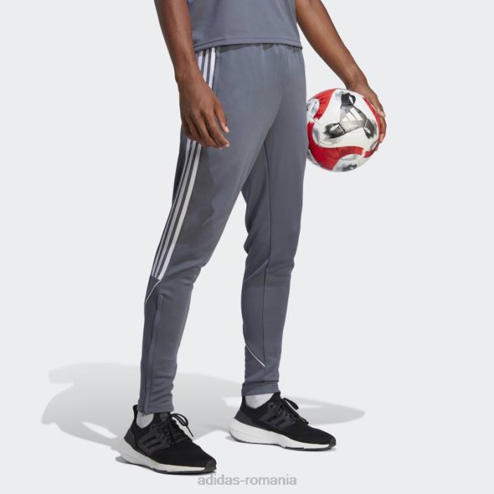 Adidas pantaloni eleganti de liga onix tiro 23 adidas bărbați onix 2JBN4857