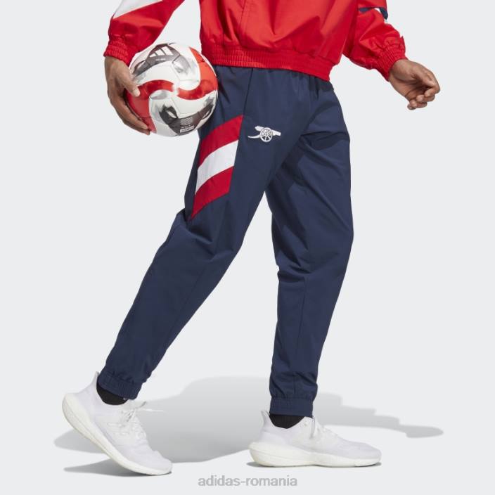 Adidas pantaloni țesuți cu iconiță arsenal bleumarin bărbați marina 2JBN6074