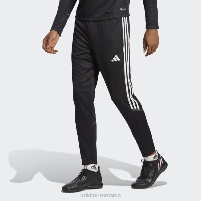 Adidas pantaloni negri de antrenament club tiro 23 bărbați alb negru 2JBN5177