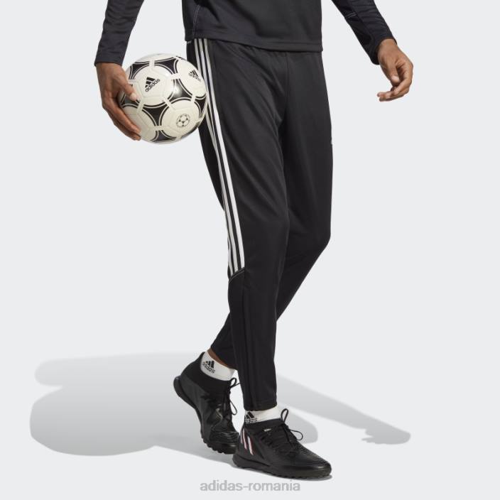 Adidas pantaloni negri de antrenament club tiro 23 bărbați alb negru 2JBN5177