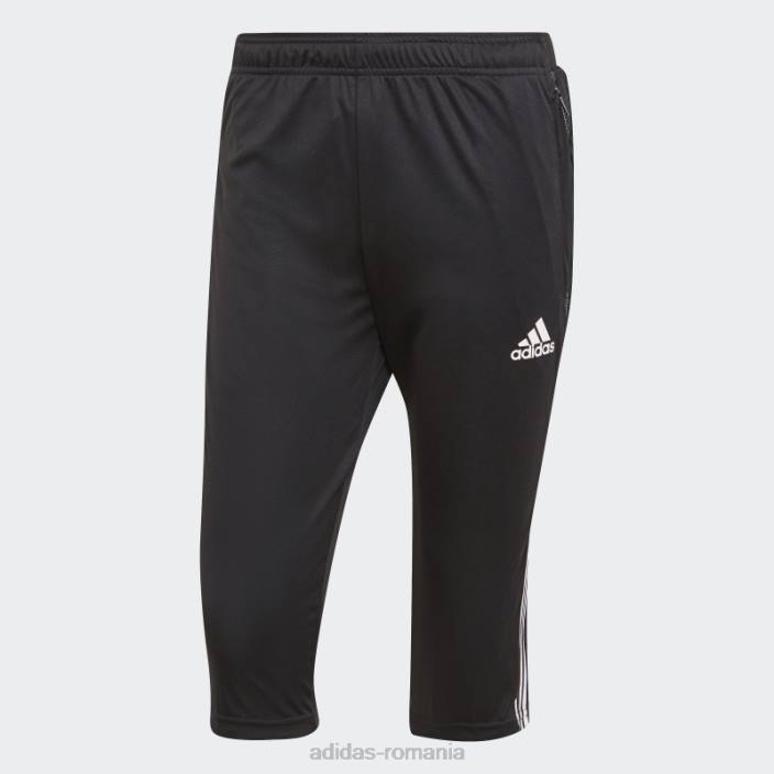 Adidas pantaloni negri tiro 21 3/4 bărbați negru 2JBN4847