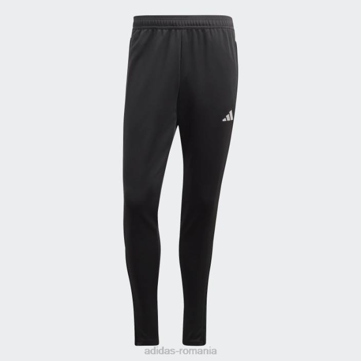 Adidas pantaloni reflectorizanti tiro negri adidas bărbați negru argintiu 2JBN6144