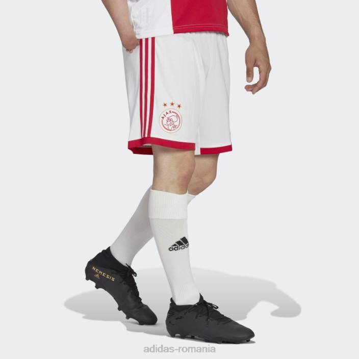 Adidas pantaloni scurți acasă ajax amsterdam 22/23 alb bărbați alb 2JBN14552
