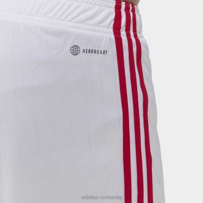 Adidas pantaloni scurți acasă ajax amsterdam 22/23 alb bărbați alb 2JBN14552