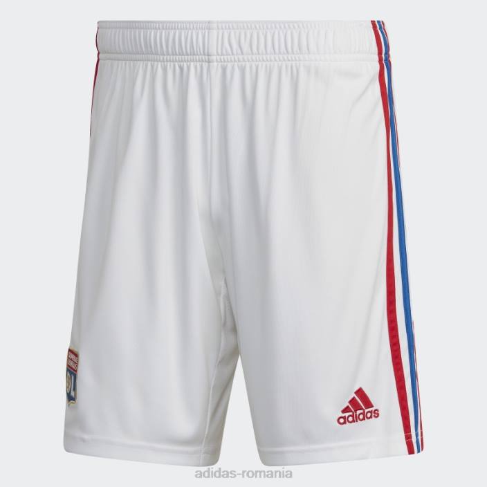 Adidas pantaloni scurți acasă olympique lyonnais 22/23 alb adidas bărbați alb 2JBN14418