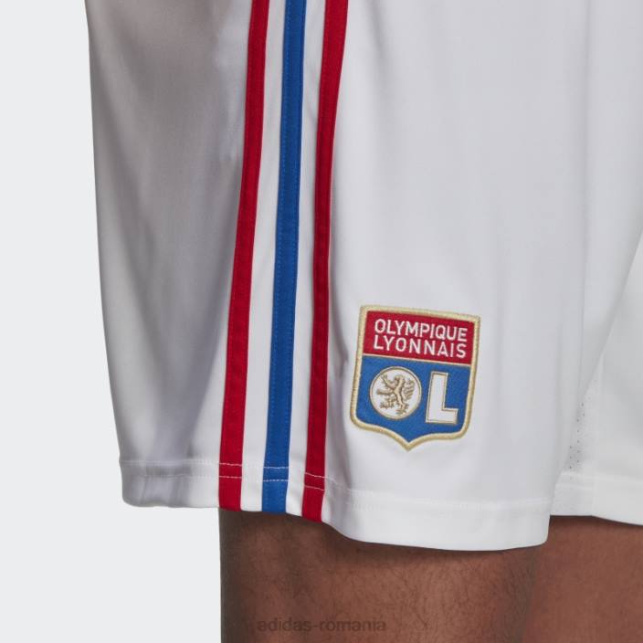Adidas pantaloni scurți acasă olympique lyonnais 22/23 alb adidas bărbați alb 2JBN14418