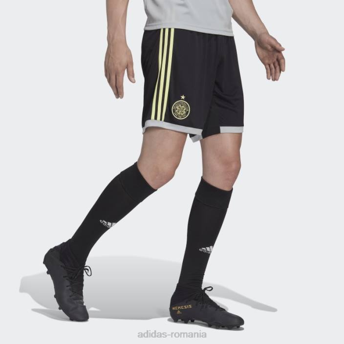 Adidas pantaloni scurți al treilea negru celtic fc 22/23 bărbați negru 2JBN14165