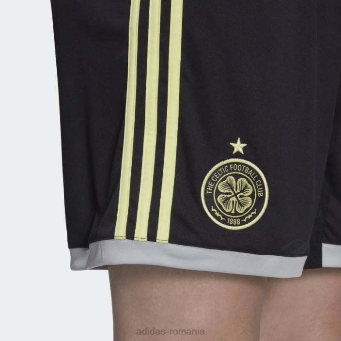 Adidas pantaloni scurți al treilea negru celtic fc 22/23 bărbați negru 2JBN14165