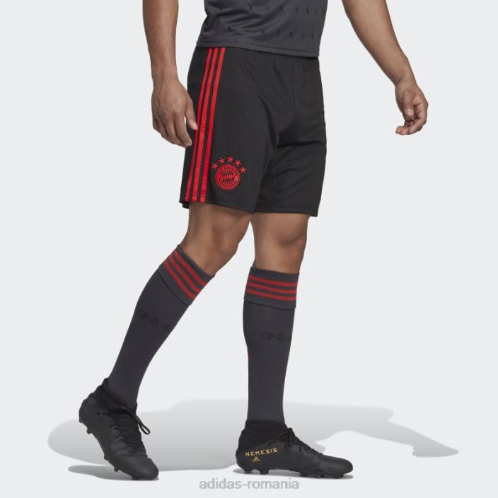 Adidas pantaloni scurți al treilea negru fc bayern 22/23 bărbați negru 2JBN14380