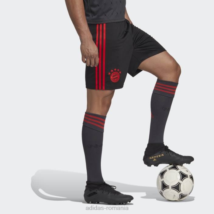 Adidas pantaloni scurți al treilea negru fc bayern 22/23 bărbați negru 2JBN14380