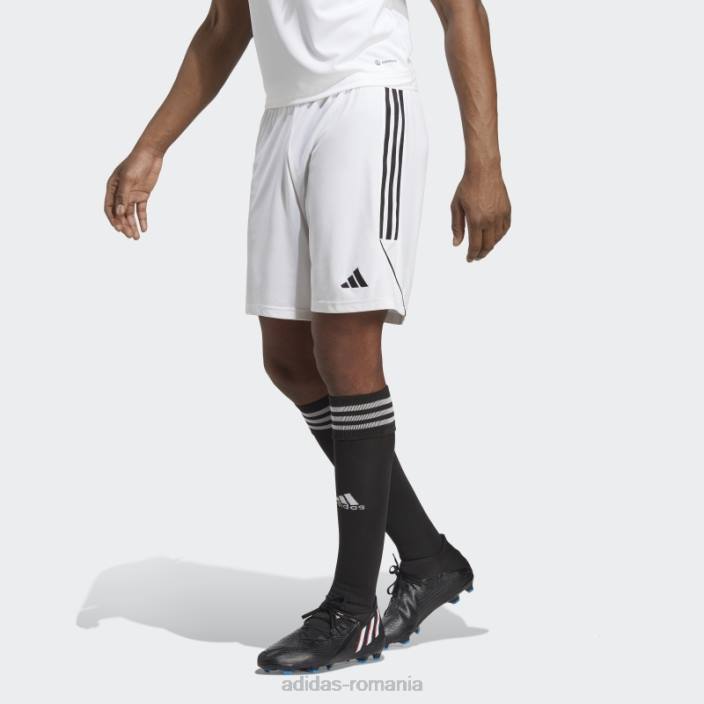 Adidas pantaloni scurți albi din liga tiro 23 bărbați alb negru 2JBN5236