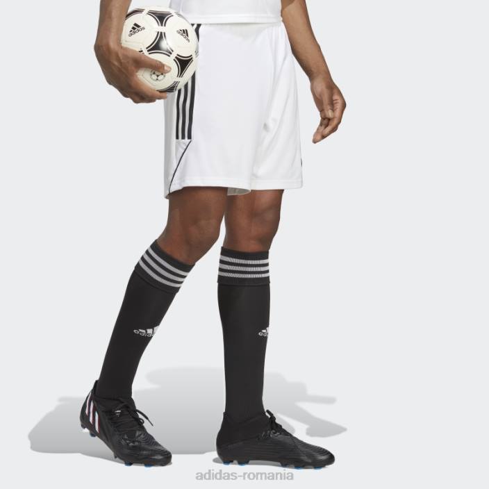 Adidas pantaloni scurți albi din liga tiro 23 bărbați alb negru 2JBN5236