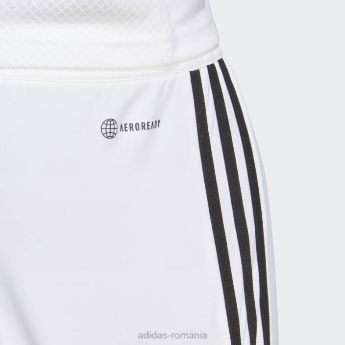 Adidas pantaloni scurți albi din liga tiro 23 bărbați alb negru 2JBN5236