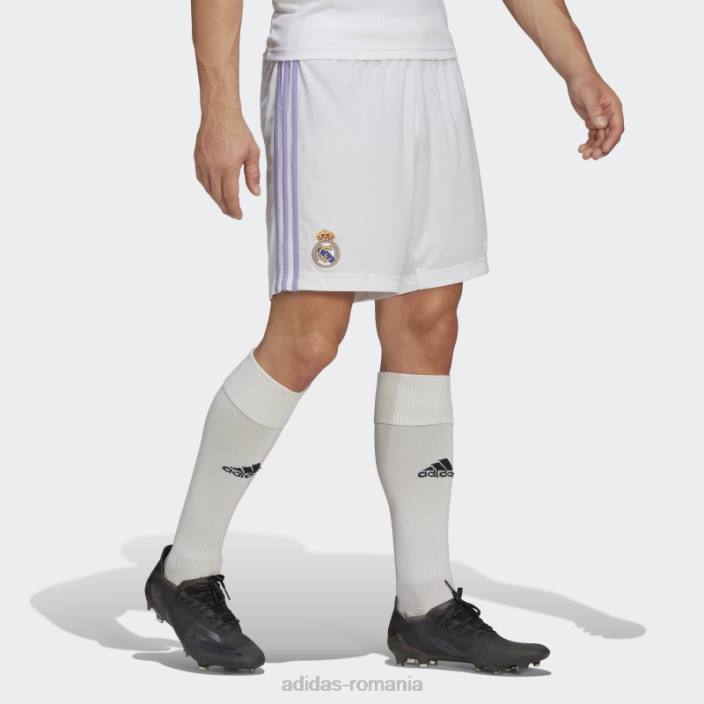 Adidas pantaloni scurți de acasă alb real madrid 22/23 adidas bărbați alb 2JBN13407
