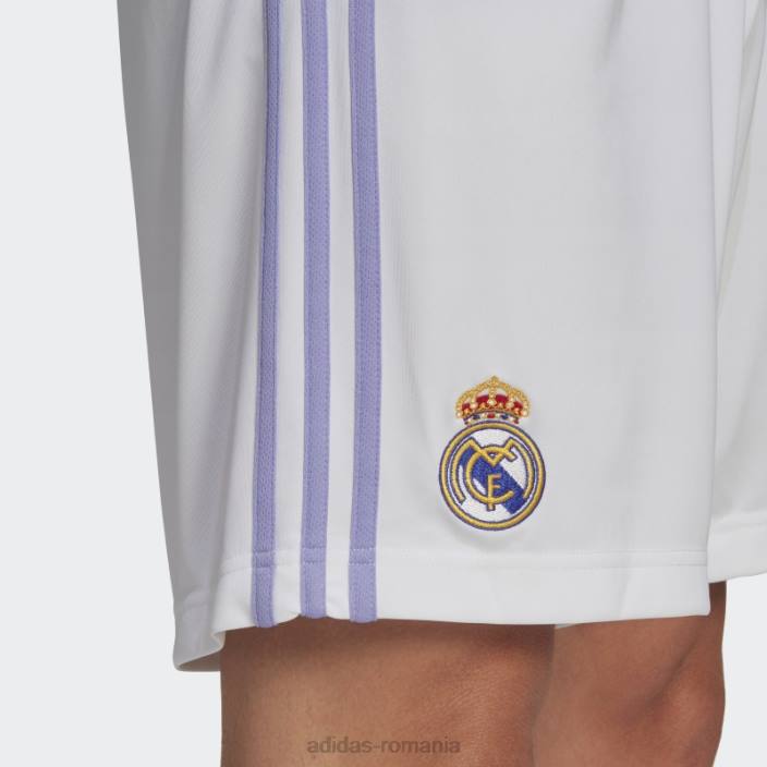 Adidas pantaloni scurți de acasă alb real madrid 22/23 adidas bărbați alb 2JBN13407
