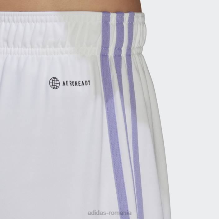 Adidas pantaloni scurți de acasă alb real madrid 22/23 adidas bărbați alb 2JBN13407