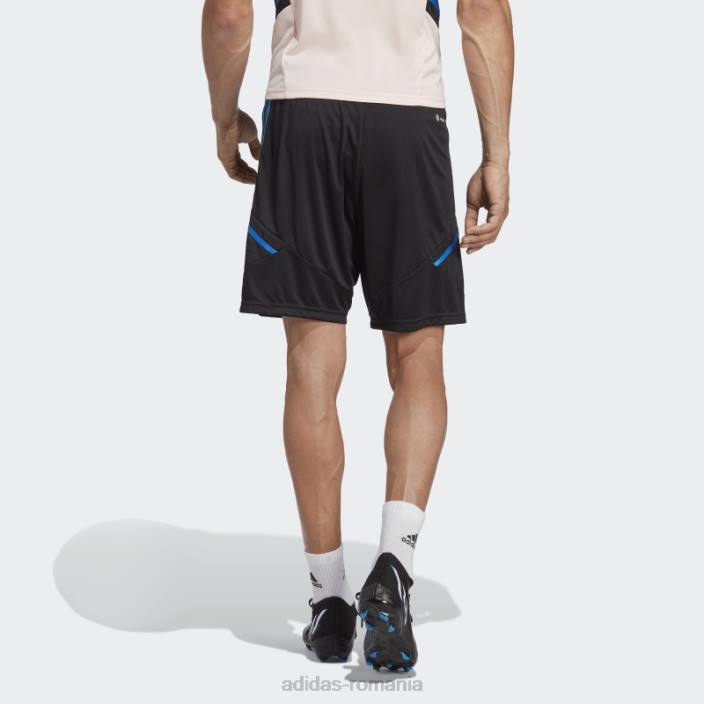 Adidas pantaloni scurți de antrenament manchester united condivo 22 negru bărbați negru/albastru strălucitor 2JBN13903