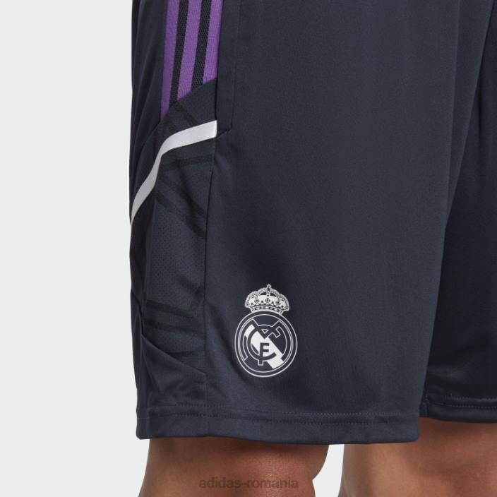 Adidas pantaloni scurți de antrenament real madrid condivo 22 bleumarin de noapte bărbați marina de noapte 2JBN14236