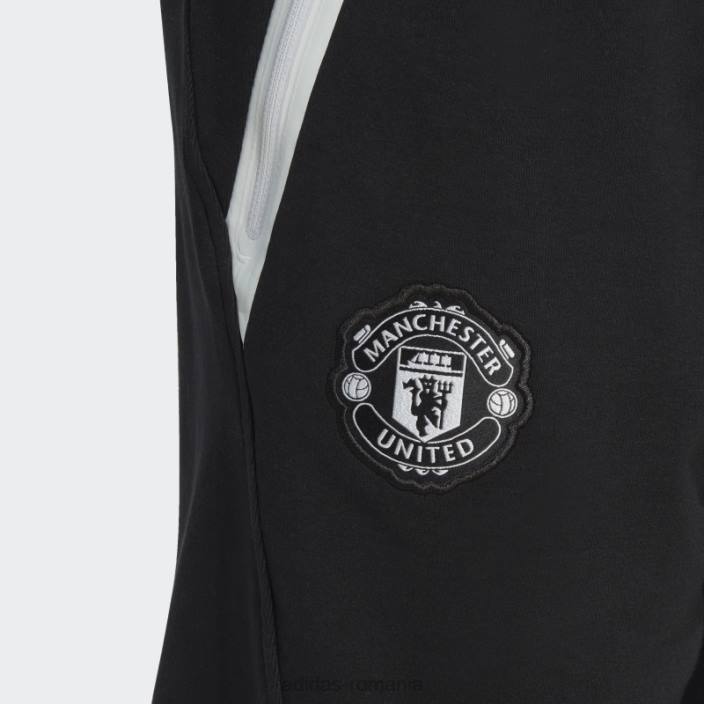 Adidas pantaloni scurți de călătorie manchester united negru adidas bărbați negru 2JBN14250