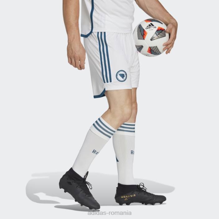 Adidas pantaloni scurți de deplasare bosnia 22 alb adidas bărbați alb 2JBN13992