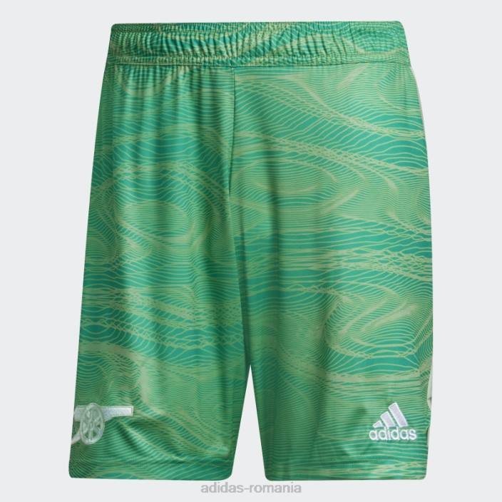 Adidas pantaloni scurți de portar arsenal 21/22 lime bărbați lămâie verde 2JBN15272