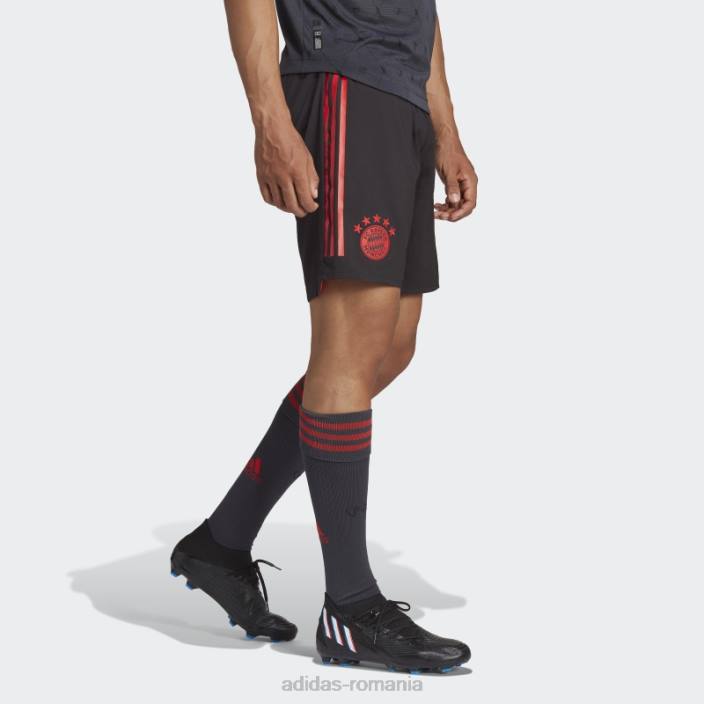 Adidas pantaloni scurți fc bayern 22/23 third authentic negru bărbați negru 2JBN14390