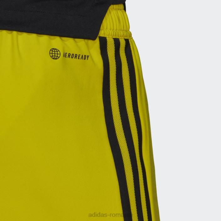Adidas pantaloni scurți galbeni condivo 22 pentru ziua meciului bărbați galben/negru 2JBN13726