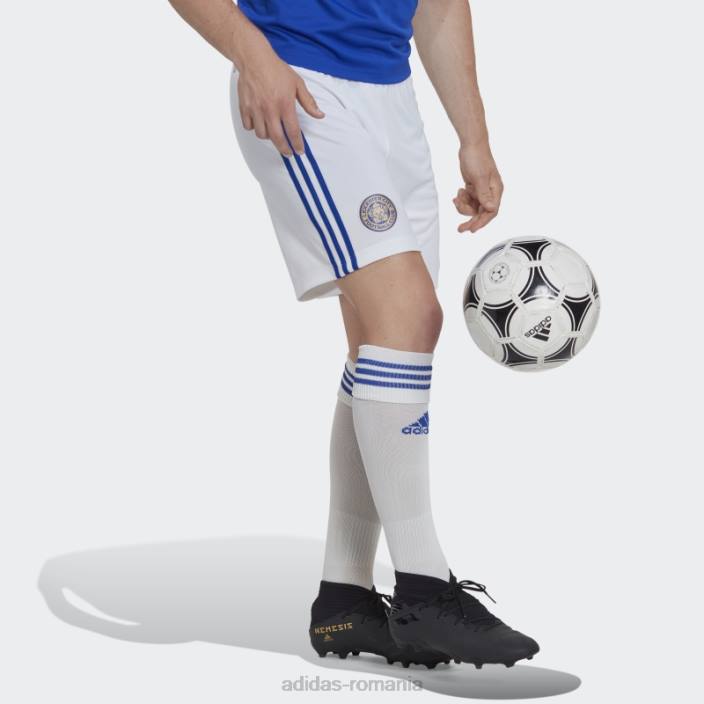 Adidas pantaloni scurți home leicester city fc 22/23 alb fierbinți bărbați alb 2JBN14363