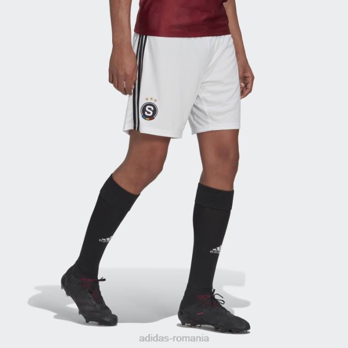 Adidas pantaloni scurți home sparta praga 22/23 alb bărbați alb 2JBN14387