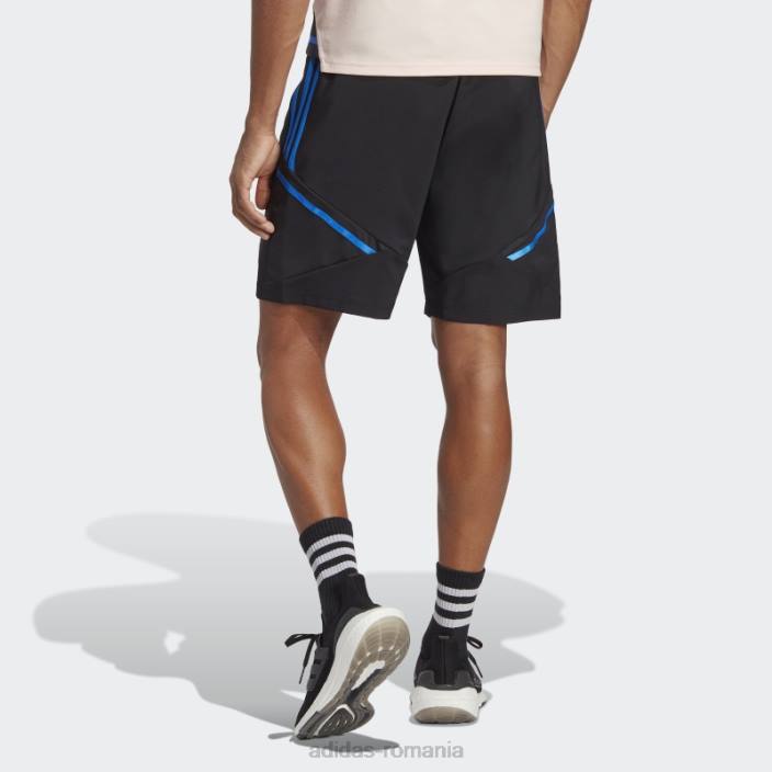 Adidas pantaloni scurți manchester united condivo 22 downtime negru bărbați negru/albastru strălucitor 2JBN14125