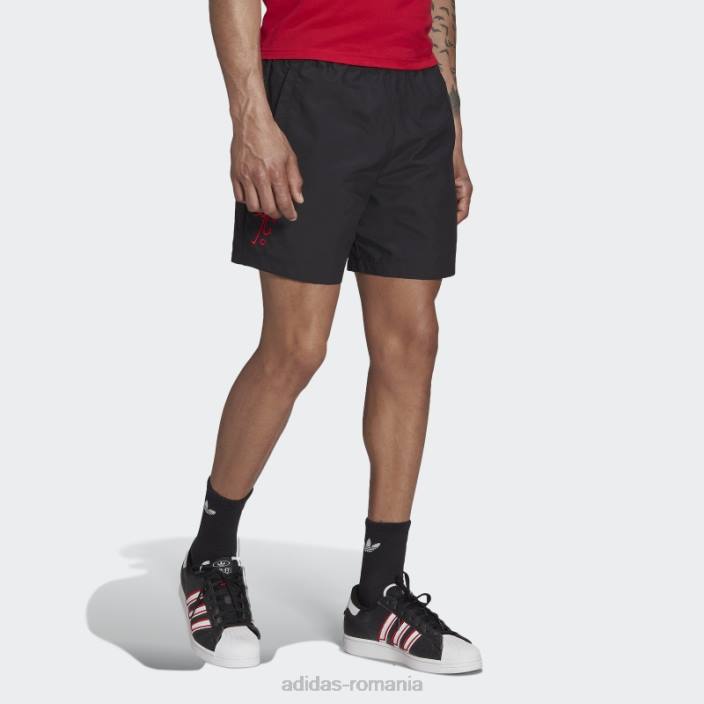 Adidas pantaloni scurți manchester united dna downtime negru adidas bărbați negru 2JBN14148