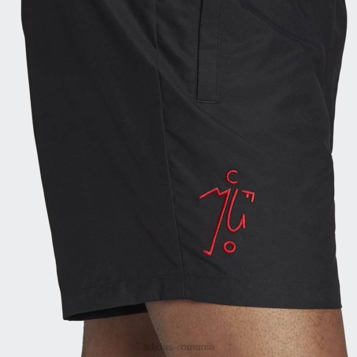 Adidas pantaloni scurți manchester united dna downtime negru adidas bărbați negru 2JBN14148