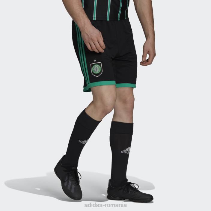 Adidas pantaloni scurți negru celtic fc 22/23 deplasare bărbați negru 2JBN14243