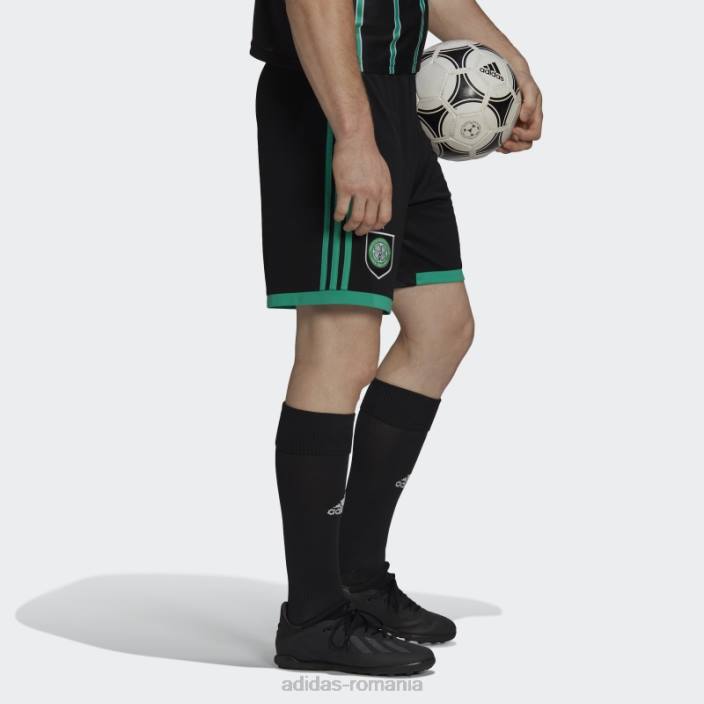 Adidas pantaloni scurți negru celtic fc 22/23 deplasare bărbați negru 2JBN14243