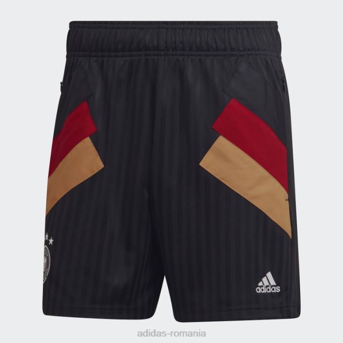 Adidas pantaloni scurți negru cu iconiță germania adidas bărbați alb negru 2JBN7311