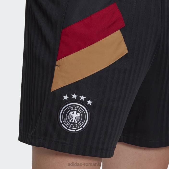 Adidas pantaloni scurți negru cu iconiță germania adidas bărbați alb negru 2JBN7311