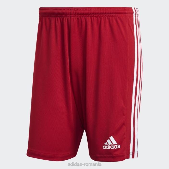 Adidas pantaloni scurți squadra 21 roșii bărbați rosu alb 2JBN6500