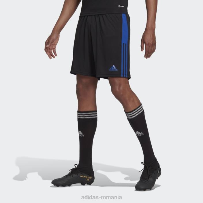 Adidas pantaloni scurți tiro essentials negru bărbați negru/albastru regal 2JBN14569