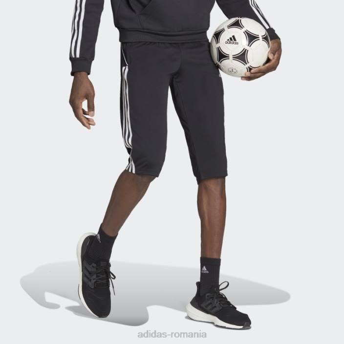 Adidas pantaloni tiro black 23 league 3/4 bărbați negru 2JBN4885