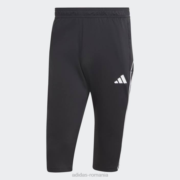 Adidas pantaloni tiro black 23 league 3/4 bărbați negru 2JBN4885