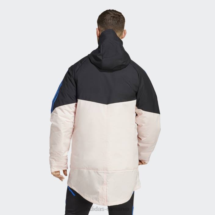 Adidas parka neagră manchester united condivo 22 stadium bărbați negru/roz glacial 2JBN14033