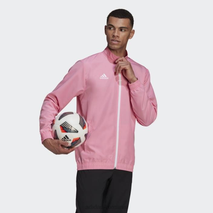 Adidas pink glow entrada 22 prezentare track top bărbați strălucire roz 2JBN14254